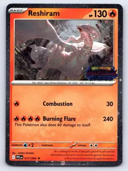 Reshiram (Phantasmal Flames Stamped) 017/094 Holo Cosmos Promo Pokemon NM - Image 1