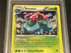 2012 Pokemon B&W Venusaur Holo #3 PSA 7 - Image 2
