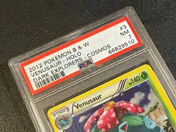 2012 Pokemon B&W Venusaur Holo #3 PSA 7 - Image 5