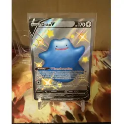 Pokemon TCG Ditto V SV118/SV122 Shining Fates SV Holo Shiny 170 HP Eng 2021 - Image 1