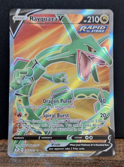 Pokemon Rayquaza V Full Art - 193/203 Evolving Skies Ultra Rare - MINT - Image 1
