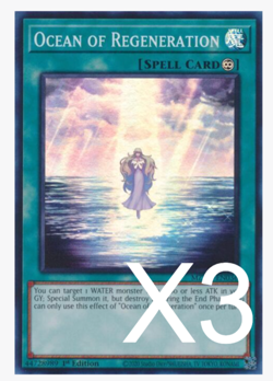 3X Ocean of Regeneration MZTM-EN036 Super Rare Yugioh - Image 1