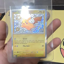 Pokemon Pikachu 131/091 SV Paldean Fates Shiny Rare Holo 70 HP - Image 3