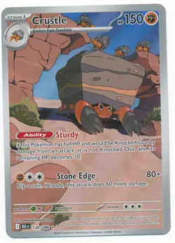 2025 POKEMON BLACK BOLT ILLUSTRATION RARE HOLO CRUSTLE #130/086 MINT - Image 1