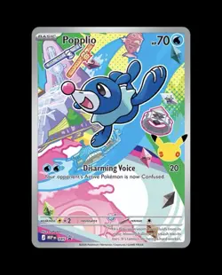 Pokemon Popplio 045 Mega Evolution Promo Holo Promo English 2026 70 HP - Image 1