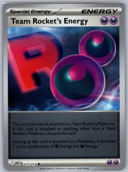 Team Rocket's Energy 217/217 Ascended Heroes Uncommon Reverse Holo Near Mint - Image 1