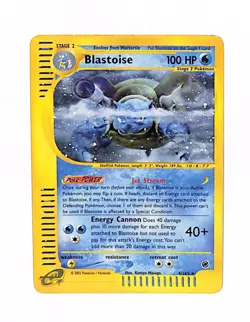 Pokemon TCG Expedition Base Set #4/165 Blastoise HOLO LP/LP+ - Image 1