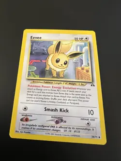 Eevee 38/75 Neo Discovery Unlimited 2001 Pokemon Card Uncommon NM - Image 1