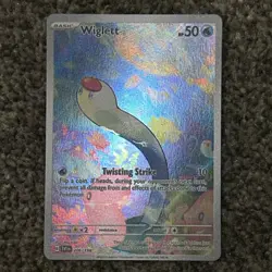 2022 Wiglett 206/198 Scarlet & Violet Base Set Holo Pokemon Card NM-MINT Cond - Image 3