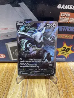 Pokemon TCG Lugia v Alt Art 186/195 Silver Tempest Card, Near Mint Condition - Image 1