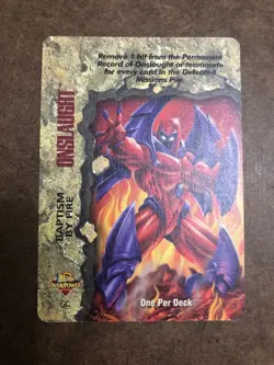 Onslaught : Baptism By Fire Special Card - OverPower Promo - Marvel 1996 - Image 1