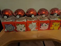 Pokemon 23k Burger King Gold Plated Trading Card Set Red Box lot of 6 - Image 3