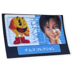 Sony PlayStation 1 PS1 Namco Collection Pac-Man Ridge Racer Memory Card Sticker - Image 1
