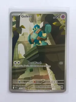 Pokemon TCG - Golett 122/086 Illustration Rare Card S&V Black Bolt - Image 1