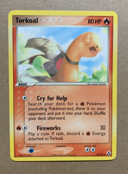 Torkoal 27/92 EX Legend Maker - Rare Pokemon Card - NM/Mint - Image 1