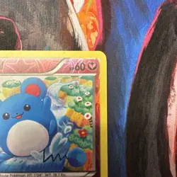 Marill 76/114 Common Steam Siege Pokemon Reverse Holo NM - Image 3