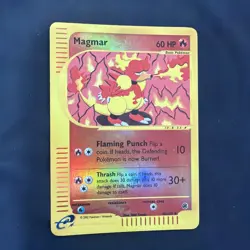 Pokemon 2002 Expedition Base Set Magmar Reverse Holo #86/165 LP+/NM - Image 1