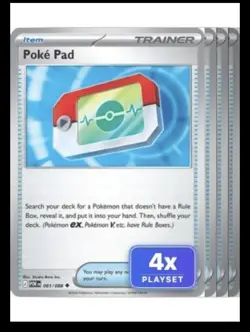 4x Poke Pad 081/088 UC Perfect Order Pokemon NM/M Playset x4 - Image 1