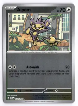 Aipom 078 Phantasmal Flames Common 094 Pokemon Reverse Holo - Image 1