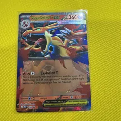 Pokemon Mega Charizard Y EX Full Art Promo Mega Evolution 030 360 HP - Image 1