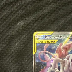 2019 Pokemon SM Black Star Promo Mewtwo & Mew GX #SM191 Full Art - NM/M - Image 2