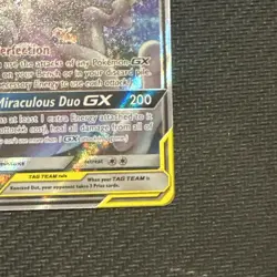 2019 Pokemon SM Black Star Promo Mewtwo & Mew GX #SM191 Full Art - NM/M - Image 4