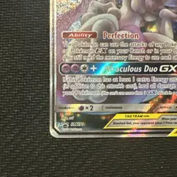 2019 Pokemon SM Black Star Promo Mewtwo & Mew GX #SM191 Full Art - NM/M - Image 5