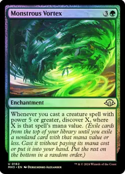 Monstrous Vortex Modern Horizons 3 Foil NM Near Mint MTG Magic - Image 1