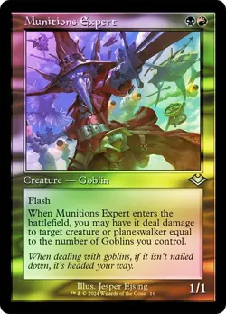 Munitions Expert (Retro Frame) Modern Horizons Foil NM Near Mint MTG Magic - Image 1