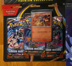Pokemon Chaos Rising Premium Collection Pack with Charmeleon Promo Card - Image 1