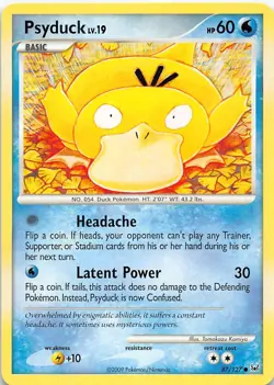 Psyduck 87/127 Common Platinum Pokemon Lightly Played - Image 1