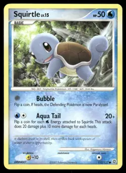 2007 Pokemon Squirtle Common Secret Wonders 112/132 DMG - Image 1