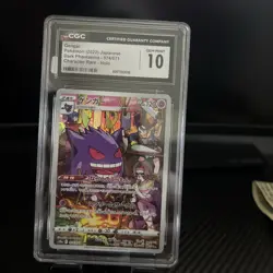 Pokemon TCG Gengar Dark Phantasma Holo Card S10a CGC 10 Gengar 074/071 - Image 1