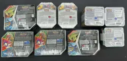 Pokemon TCG Sealed Tin Assorted Lot (6) SWSH Tins (3) Stacking Tins NEW - Image 2