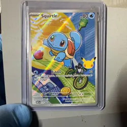 First Partner Illustration Squirtle Promo Full Art Holo 037 Pokemon TCG - Image 1