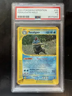 Pokemon Feraligatr 12/165 2002 Expedition Holo Rare PSA 3 - Image 1