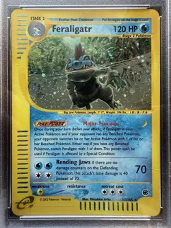 Pokemon Feraligatr 12/165 2002 Expedition Holo Rare PSA 3 - Image 2