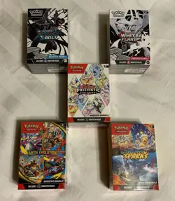 Pokemon Prismatic Black Bolt Wht Flare Surging Mega Evolutions Booster Bundle 🔥 - Image 1
