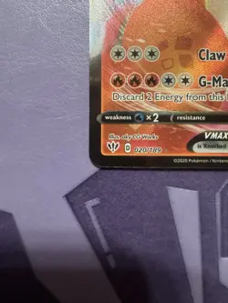 Pokemon TCG Charizard VMAX Holo Ultra Rare 2020 Pokemon Card - Image 2