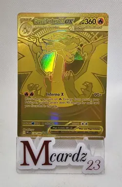 Pokemon Mega Charizard X EX 130/094 Phantasmal Flames Hyper Rare Gold - Image 1