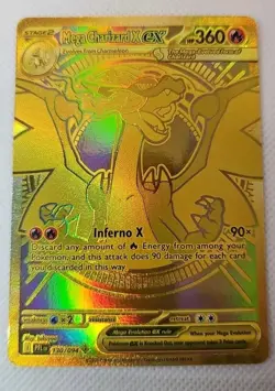 Pokemon Mega Charizard X EX 130/094 Phantasmal Flames Hyper Rare Gold - Image 3
