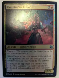 Vampire Socialite Innistrad: Midnight Hunt Foil - MTG  - Image 1