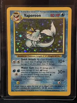 1999 Pokemon Jungle Set Vaporeon Holo Rare #12/64 Mint Condition - Image 1