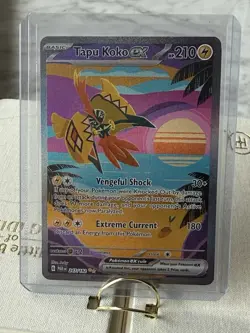 Pokemon Paradox Rift - TAPU KOKO EX - SPECIAL ILLUSTRATION RARE - 247/182 - NM - Image 1