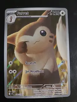 Furret 168/159 Illustration Rare Full Art - Pokemon Journey Together NM - Image 1