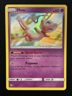 Pokemon: Mew 76/214 Sun and Moon Unbroken Bonds Holo Rare - Image 1