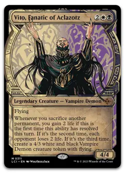 Vito, Fanatic of Aclazotz (Showcase) #311 NM Lost Caverns of Ixalan Magic MTG - Image 1