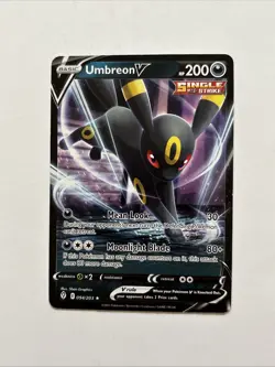 Umbreon V 094/203 NON HOLO DECK VARIANT Evolving Skies Pokemon NM C - Image 1
