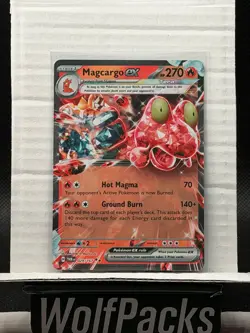 Pokemon TCG Twilight Masquerade TWN EN - Magcargo ex 029/167 Double Rare Holo - Image 1