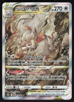 Hisuian Zoroark VSTAR GG56/GG70 Holo Crown Zenith Galarian Gallery Pokemon NM - Image 1